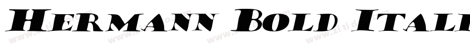 Hermann Bold Italic字体转换